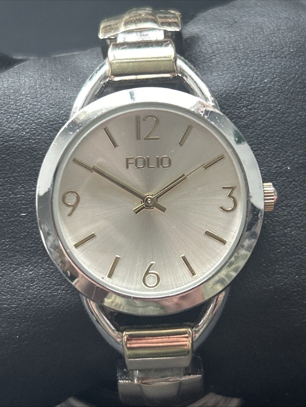 Folio Two Tone Women’s Cuff Watch